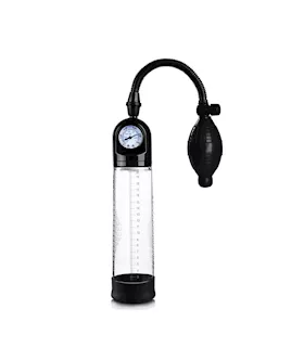 Manual Squeeze Penis Pump with Gauge