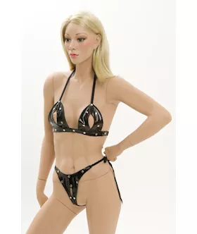 Peek A Boo Pvc Bikini