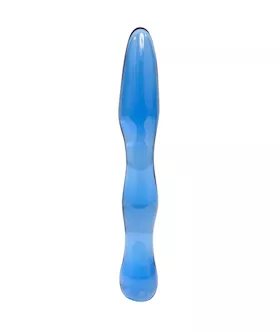 Blue Wonder Glass Anal Stick