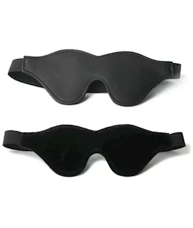 Strict Leather Black Fleece Lined Blindfold