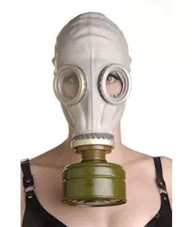 Rubber Gas Mask Hood