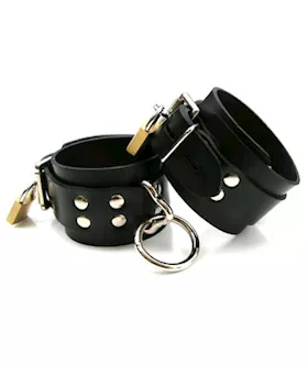 Strict Leather Locking Rubber Wrist Restraints