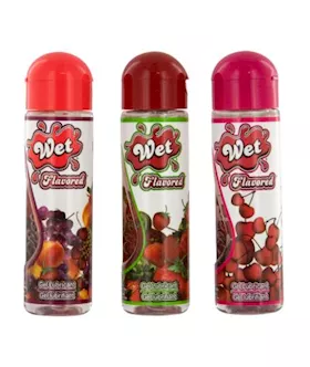 Wet Flavored Fruit Punch Gel Lubricant 3.5 Oz Bottle