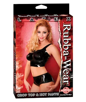 Rubba Wear Latex Crop Top