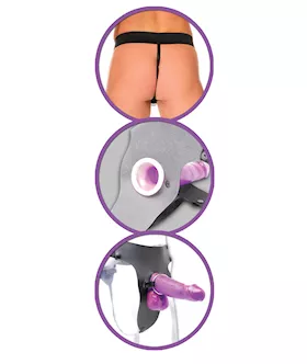 Purple Delight Hollow Strap-on