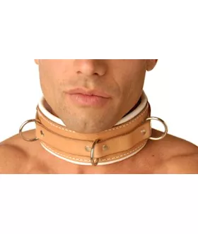 Strict Leather Padded Hospital Style Restraint Collar
