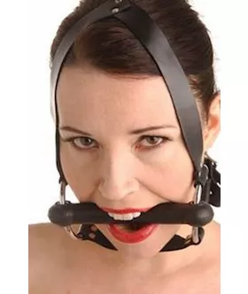 Strict Leather Locking Silicone Trainer Gag