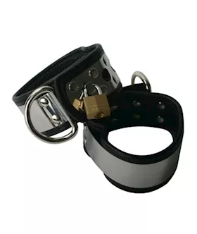 Lined Metal Band Cuffs