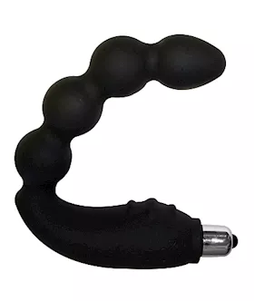 Cheeky-boy Vibrating Anal Beads Black