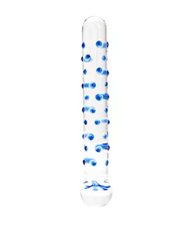 Dots The Spots Glass Dildo