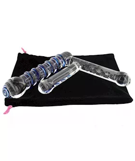 Double Penetration Glass Dildo