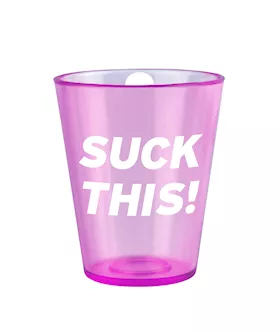 Bachelorette Party Favors "suck This" Shot Glass Necklace