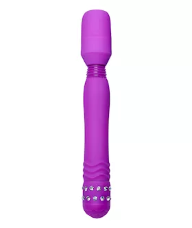 Precious Pleasure Gem Accented Wand Massager