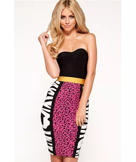 Animal Print Bandage Dress