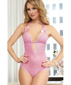 Be Mine Pink Teddy Lingerie