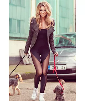 Black Mesh Cutout Jumpsuit