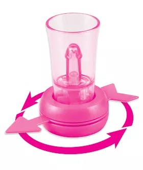 Bachelorette Party Favors Pecker Shot Glass Spinner
