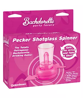 Bachelorette Party Favors Pecker Shot Glass Spinner