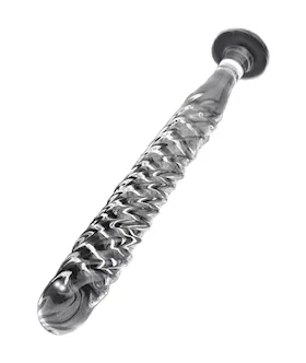 The Straight And Narrow Glass Dildo