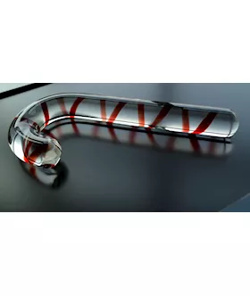 Candy Cane Glass Toy
