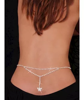 Rhinestone Butterfly Belly Chain