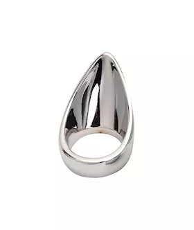 Metal Cock Ring With Taint Stimulator