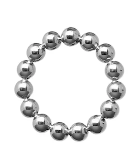 2 Inch Stainless Steel Beaded Cock Ring