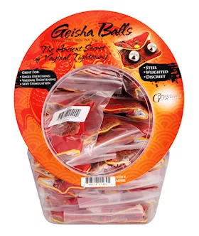 Geisha Balls Weighted Ben Wa Balls Display Bowl - 45 Units