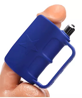 5 Knuckle Shuffle Vibrating Silicone Stroker