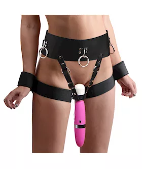 Forced Orgasm Belt And Wand Restraint Kit