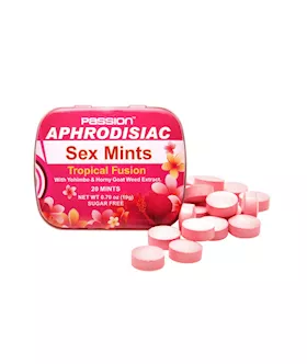 Tropical Fusion Aphrodisiac Sex Mints Display Bowl - 60 Units