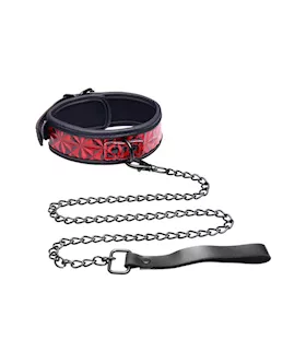 Crimson Tied Collar with Leash
