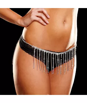 Rhinestone Dangler Belt 6 Dangles
