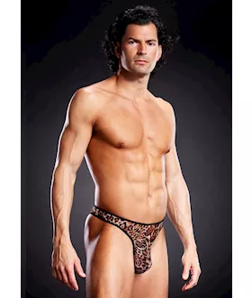 Pro-mesh Leopard Thong