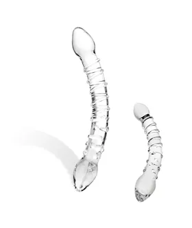 Double Trouble Glass Dildo