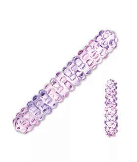 Glas Purple Rose Nubby Glass Dildo