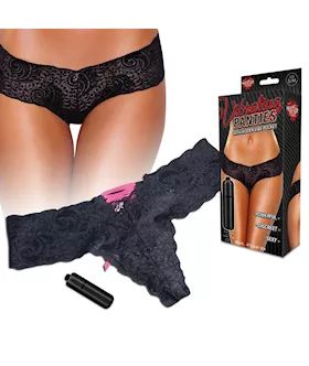 Lace Up Back Vibrating Panty