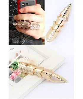 Gold Bending Metal Rings