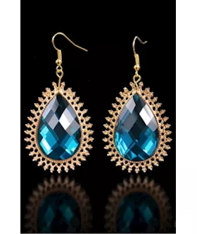 Ocean Star Crystal Dangle Earrings