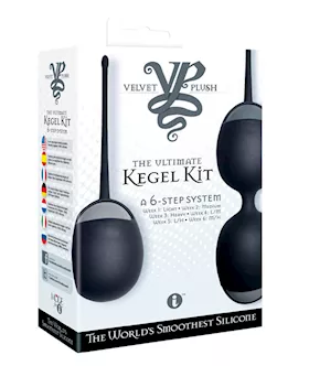 Velvet Plush Kegel Trainer Black