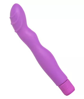 Slim Angled Purple Silicone Vibe