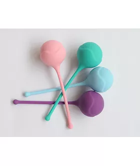 Purple Silicone Cherry Bomb Kegel Ball