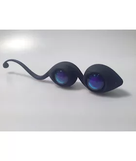 Tantalising Duo-toned Love Balls Black Purple
