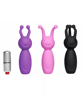 Viberating Bullet With Clitters 3 Silivone Sleeves