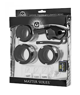 Sado Shadow Locking Silicone Chastity