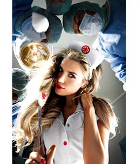 Vinyl Dress & Headwear Set