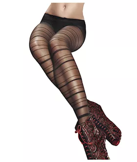 Diagonal Striped Pantyhose