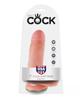 King Cock Suction Cup Dildo With Balls