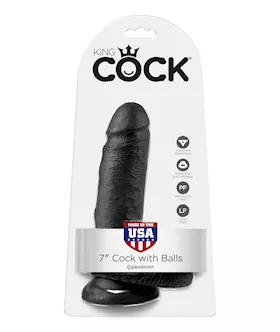 King Cock Suction Cup Dildo With Balls