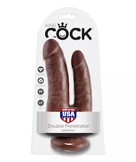 King Cock Double Penetrator Brown